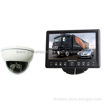 Rear Vision System with 7-inch Waterproof Monitor and Anti-vandal Dome Camera